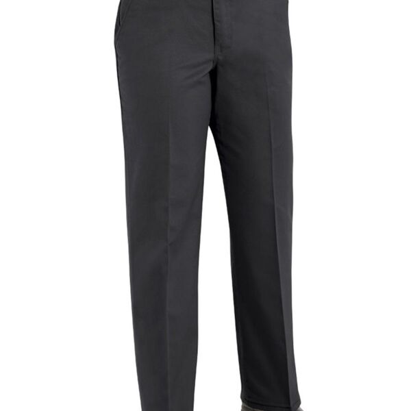 Women's Extended Sizes Plain Front Cotton Pants Thumbnail